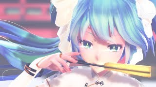 【MMD】『響喜乱舞Kyoukiranbu』by チャイナドレス初音ミク【1440p】 [upl. by Doowrehs]