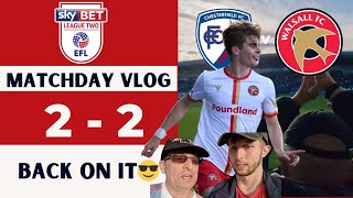 Chesterfield 22 Walsall matchday vlog  back on it😎 [upl. by Ardnohs]