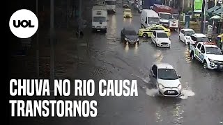 Chuva no Rio de Janeiro causa transtornos na Região Metropolitana [upl. by Edieh]