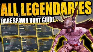 Borderlands 3 All 14 RARE SPAWN HUNT Boss Legendaries amp Where To Find Them  Full Event Guide [upl. by Rashida]