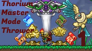 All of PreHardmode as a Master Mode Thrower in Thorium Terraria [upl. by Nimra603]