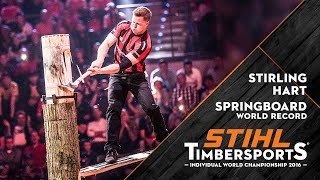 Springboard World Record  STIHL TIMBERSPORTS® [upl. by Ardnasal]