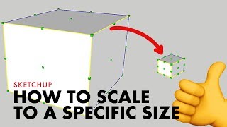 How to Scale to a Specific Size in Sketchup [upl. by Lareine55]