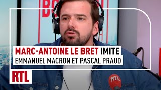 MarcAntoine Le Bret imite Emmanuel Macron et Pascal Praud [upl. by Owena]