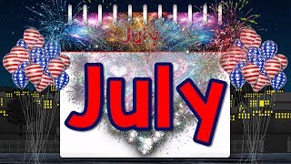 July  Fun Calendar Song for Kids  Month of the Year  Jack Hartmann [upl. by Terrance]