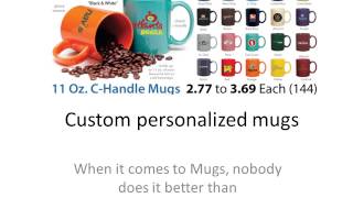 Custom personalized mugs  Promotional coffee mugs [upl. by Aneladgam]