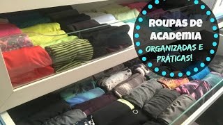 Como dobrar e organizar as Roupas Fitness ginástica  Organize sem Frescuras [upl. by Fai517]