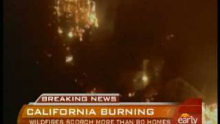 Fires Rage In Montecito [upl. by Ataga342]