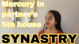 SYNASTRY Mercury in partner’s 5th house synastry 💬❤️📝 [upl. by Thom]