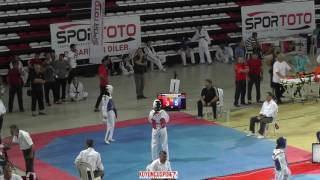 55kg Zeynep Şeyma Turhan vs Melisa Canli 2017 Turkish Cadet TKD Championships [upl. by Lorene]