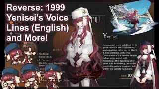 🌊 Reverse 1999  Yeniseis English Voice Lines and More 🌊 [upl. by Mclaughlin]