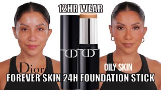 Good for Oily Skin NEW DIOR FOREVER SKIN PERFECT FOUNDATION STICK 12HR WEAR TEST  MagdalineJanet [upl. by Karlens]