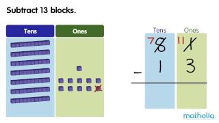 Subtraction to 100 With Regrouping [upl. by Hazem94]