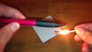 Refaire fonctionner un stylo a bille  utiliser une flamme [upl. by Twitt808]