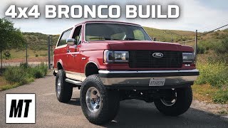 4x4 Garage Bronco Build Part 2  MotorTrend [upl. by Eniretak]