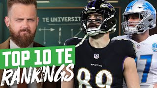 Top 10 TE Rankings  Hit Rates Danger Zone  Fantasy Football 2024  Ep 1611 [upl. by Suryc]