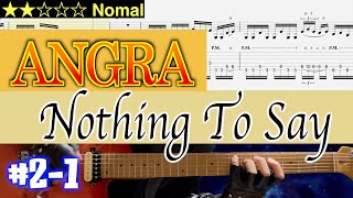 Angra  Nothing To Say 21 【Bpm6081 Gt TAB】 [upl. by Yanahc580]