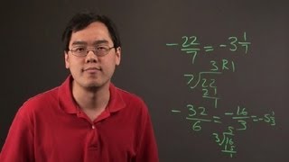 How to Reduce Improper Negative Fractions  Negative Numbers amp Other Math Tips [upl. by Bennion]