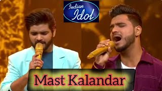 Salman Ali amp Vaibhav Gupta Mast Kalandar Song Indian Idol 14 Latest Performance salmanali [upl. by Ahsaeyt890]