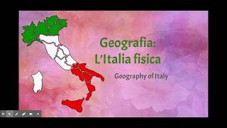 Geografia Italia Fisica [upl. by Ahron]