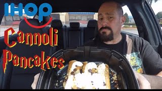 IHOP Cannoli Pancakes Review  Food Review [upl. by Lledor]