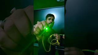 total internal reflection demonstration through optic fibre ytshorts viral [upl. by Aliak]