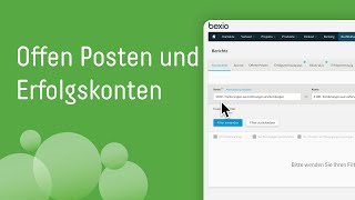 Offen Posten und Erfolgskonten mit bexio I bexioSupport [upl. by Valenza909]