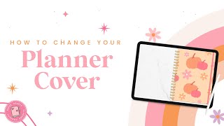 How To Change Your Digital Planner Cover [upl. by Adlanor20]