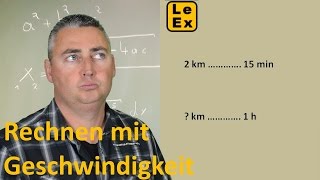 Geschwindigkeit Kilometer pro Stunde Erklärvideo [upl. by Venezia452]