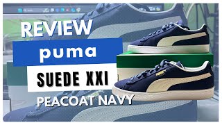 PUMA SUEDE CLASSIK XXI PEACOAT NAVY REVIEW [upl. by Einot]