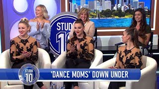 Dance Moms Stars In Australia For The Irreplaceables Tour  Studio 10 [upl. by Olnay]