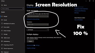 How to fix screen resolution problem windows 10 Easy Method [upl. by Granger889]