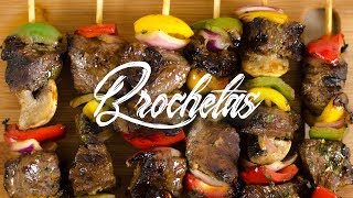 CÓMO HACER BROCHETAS DE RES 🍢🍖 Recién Cocinados [upl. by Noled]