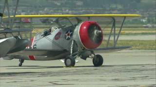 2011 Planes of Fame Air Show  Navy Flight ： J2F F3F F4F [upl. by Matthia220]