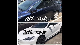 Tint Comparison 20 Vs 35 What Tint Is Right For You [upl. by Ahsieka514]