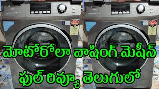 motorola 65 kg washing machine full review By Raja Vlogs in Telugu [upl. by Jerz]