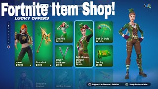 Fortnite Item Shop St Patrick Day Skins amp NEW Jam Tracks Juice WRLD amp MORE 1542024 [upl. by Laurin238]