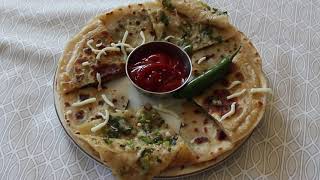 Chilli Cheese Paratha  Cheese Paratha  Chilli Paratha  Spicy Cheese Paratha  Paratha Recipe [upl. by Ettenal461]