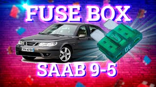 Saab 95 19972009 fuse box diagrams [upl. by Oilut]