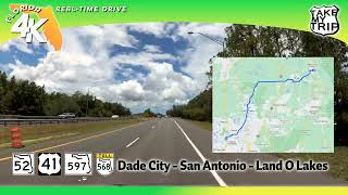 Pasco County into Tampa SR52 Dade City San Antonio Dale Mabry amp Veterans Expressway 4k Drive [upl. by Caldeira]