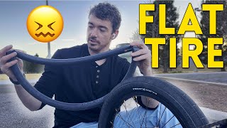 CHEAPEST BMX TUBES  HOW TO FIX A FLAT TIRE [upl. by Tedra]