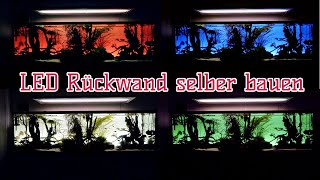 Selbstbau LED AquariumRückwand  Light Screen  AQUaddicted BastelBrothers [upl. by Nolyat]