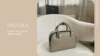 DELVAUX COOL BOX MINI 肩背包大象灰 [upl. by Ransom694]