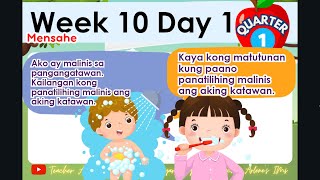 Kinder Matatag Week 10 Day 1 Quarter 1 [upl. by Trixy319]