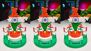 Independence day Craft Idea  15th August School project idea  Independence day Special Craft [upl. by Sirotek]