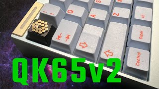 QK65v2 Clacky Build  Gateron CM  GMK Yuri Skydata  POM Plate  Top Mount  Sound Test [upl. by Yann]