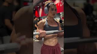 Beautiful Muscular Latina Bodybuilder Locked In For Arm Day HUGE BICEPS  riverafit Ruby Rivera [upl. by Oinafipe]