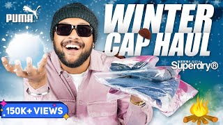 5 Best Winter CapsBeanies for Men 🔥 Amazon amp Ajio Haul Review 2022  Puma Superdry  ONE CHANCE [upl. by Leler]