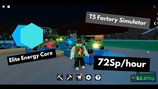 Best Tier 5 Layout  Factory Simulator  Roblox [upl. by Tarrsus]