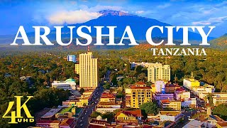 Arusha city Tanzania 🇹🇿  4K Drone Footage [upl. by Smeaj641]